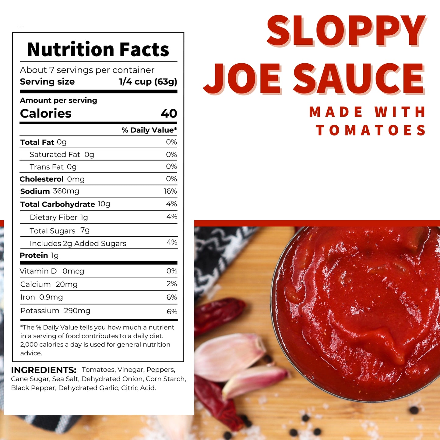 Sloppy Joe Sauce, 15 oz.