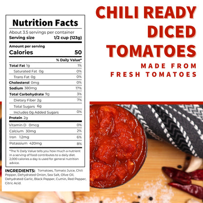 Chili Ready Diced Tomatoes, 14.5 oz.