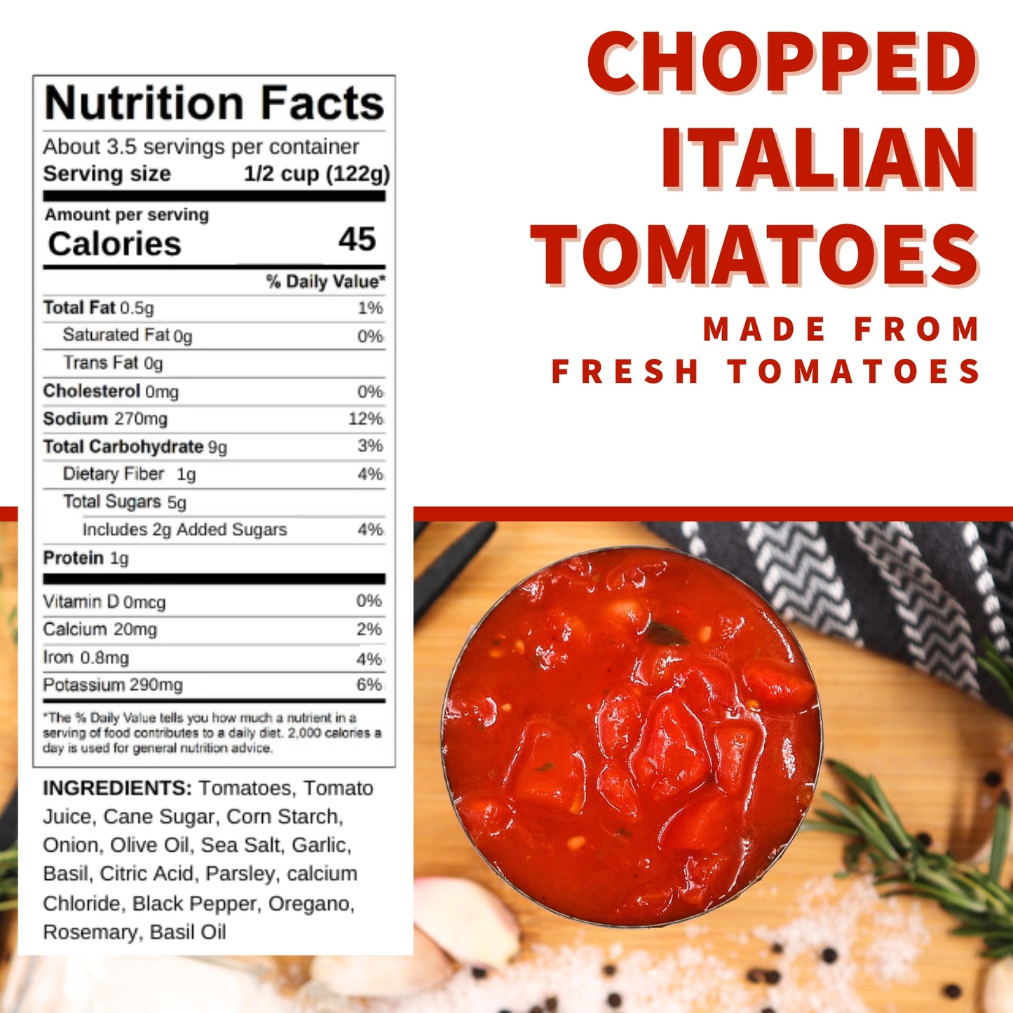 Chopped Italian Tomatoes, 14.5 oz.