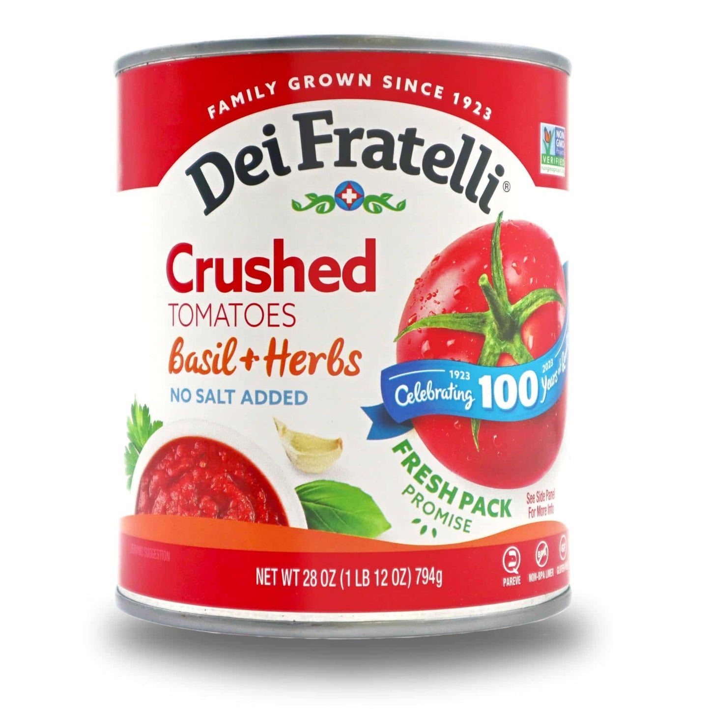 Crushed Tomatoes with Basil and Herbs, 28 oz.