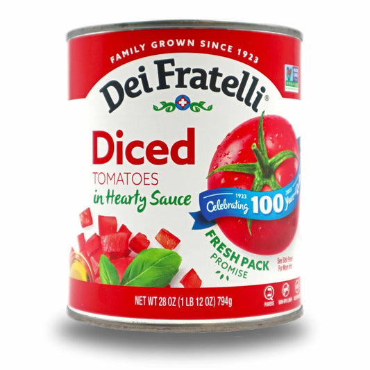 Diced Tomatoes in Hearty Sauce, 28 oz.