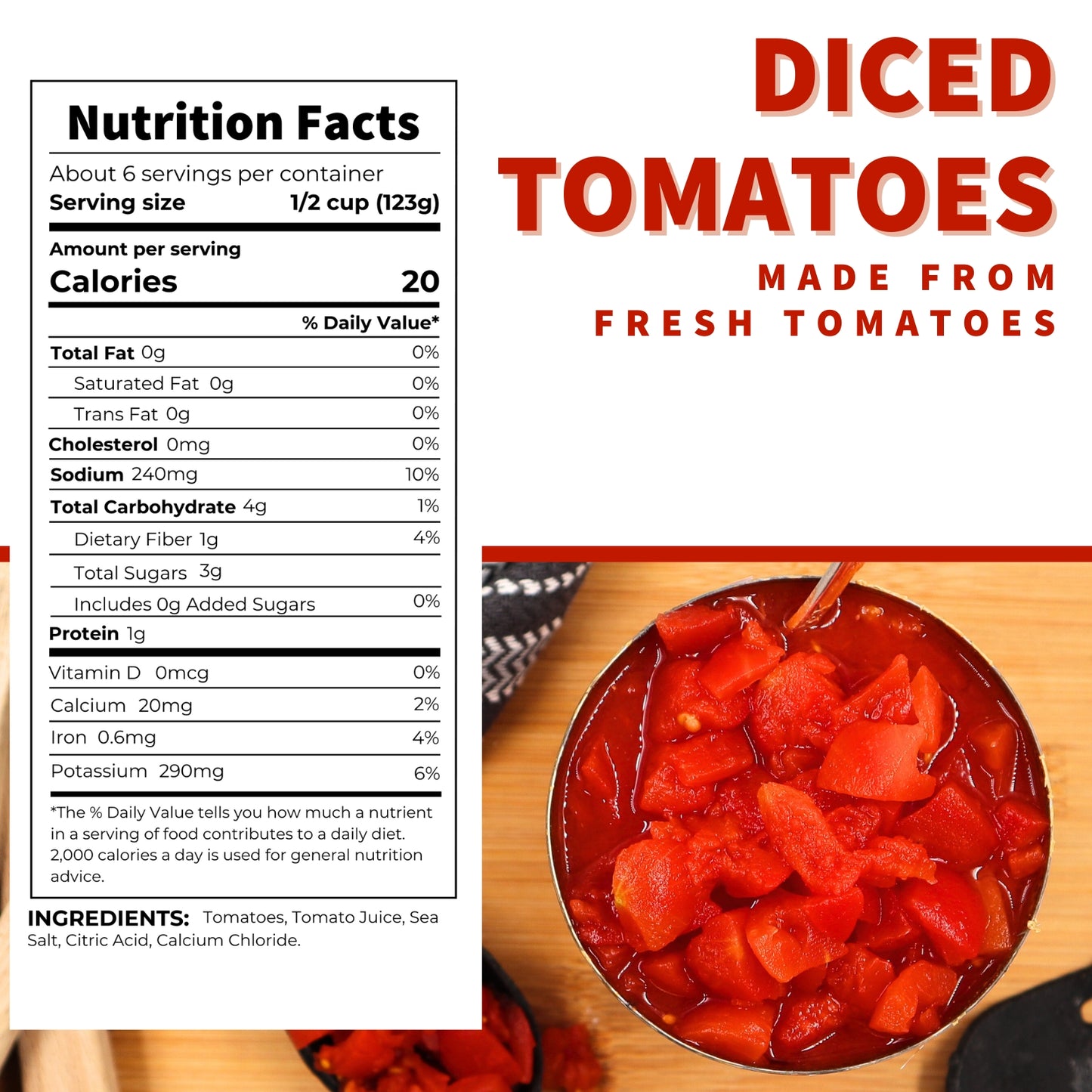 Diced Tomatoes, 28 oz.
